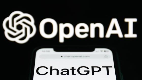 ChatGPT website displayed on a phone screen and OpenAI logo displayed on a screen in the background are seen in this illustration photo taken in Krakow, Poland on January 10, 2023. (Photo by Jakub Porzycki/NurPhoto via Getty Images)
